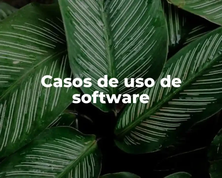 Casos de uso de software