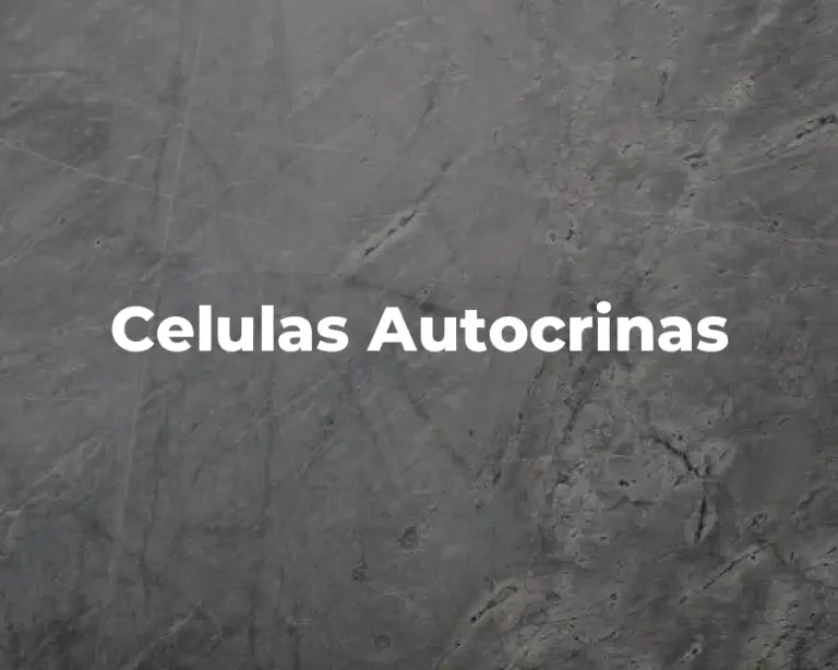 Celulas Autocrinas