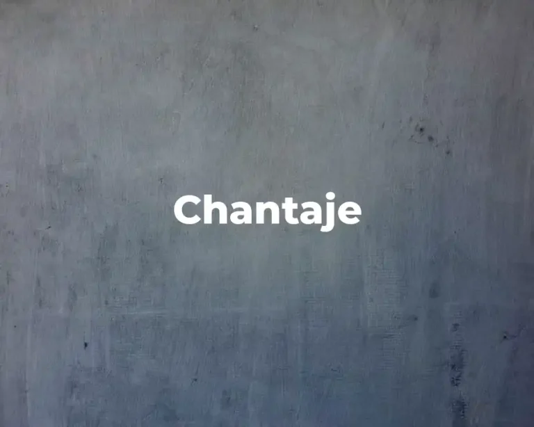 Chantaje