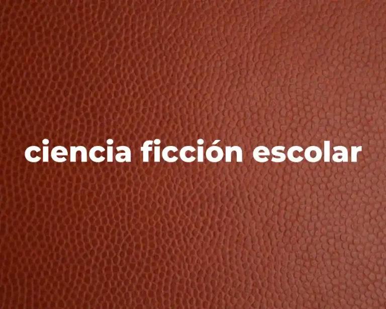 ciencia ficción escolar