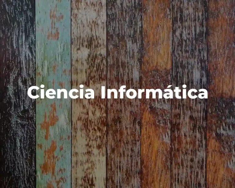 Ciencia Informática