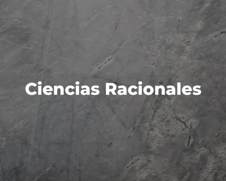 Ciencias Racionales