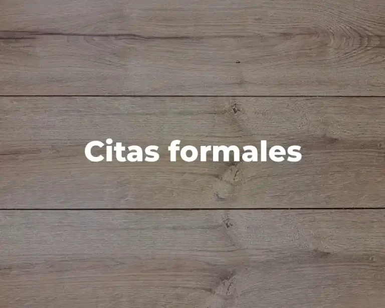 Citas formales