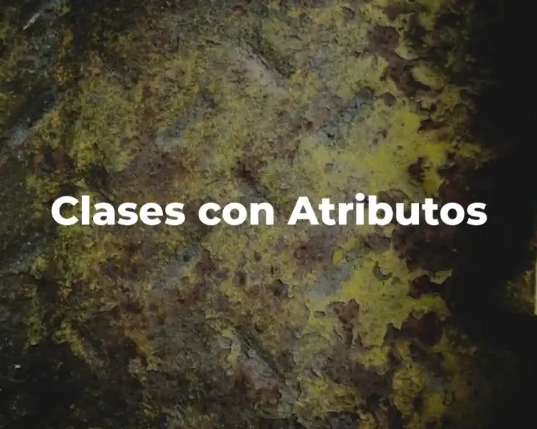 Clases con Atributos