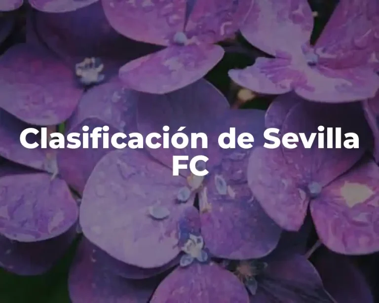 Clasificación de Sevilla FC