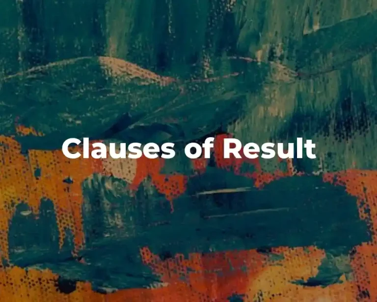 Clauses of Result