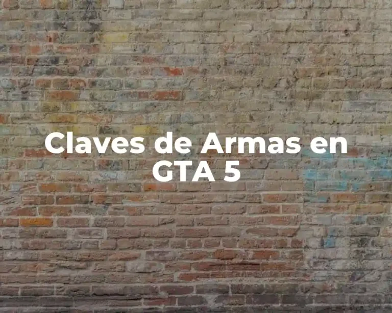 Claves de Armas en GTA 5
