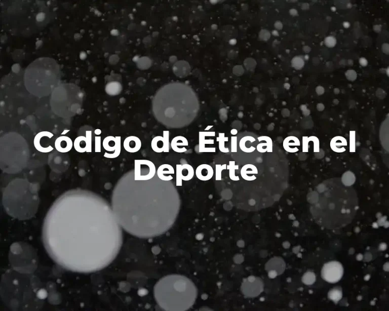 Código de Ética en el Deporte