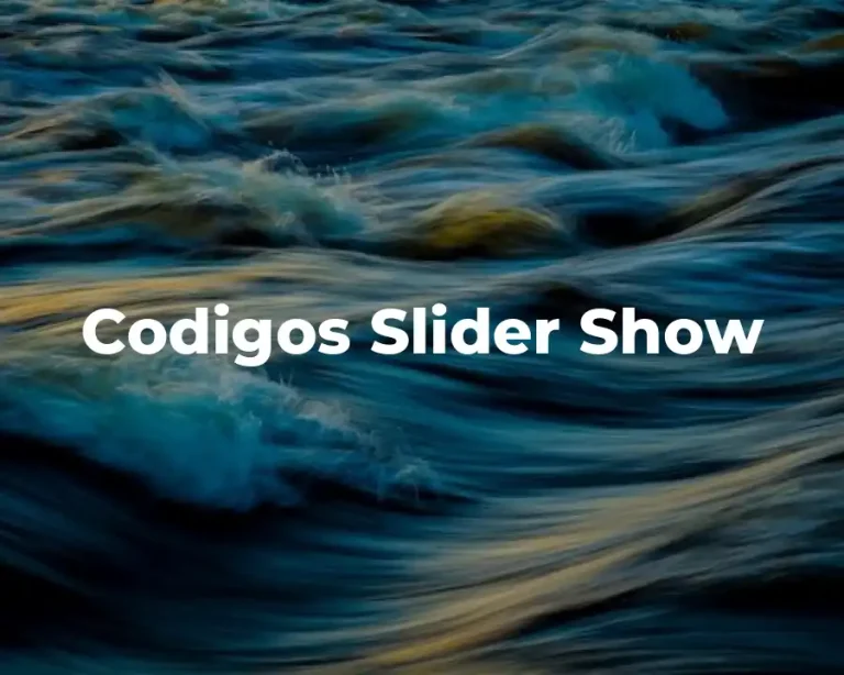 Codigos Slider Show