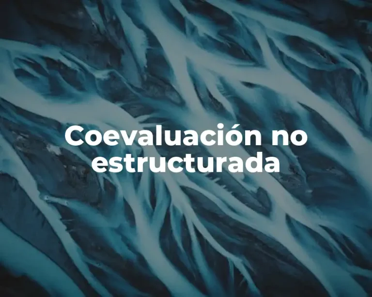 Coevaluación no estructurada