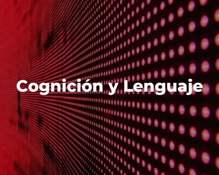 Cognición y Lenguaje