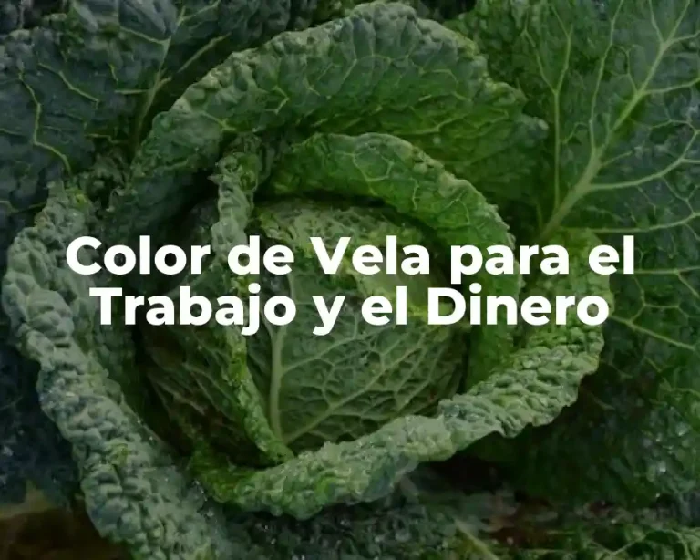 Color de Vela para el Trabajo y el Dinero