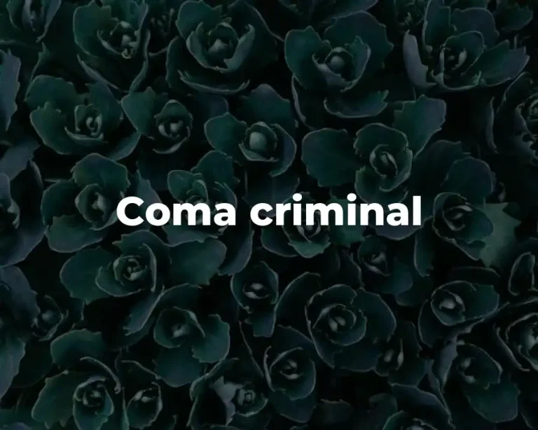 Coma criminal