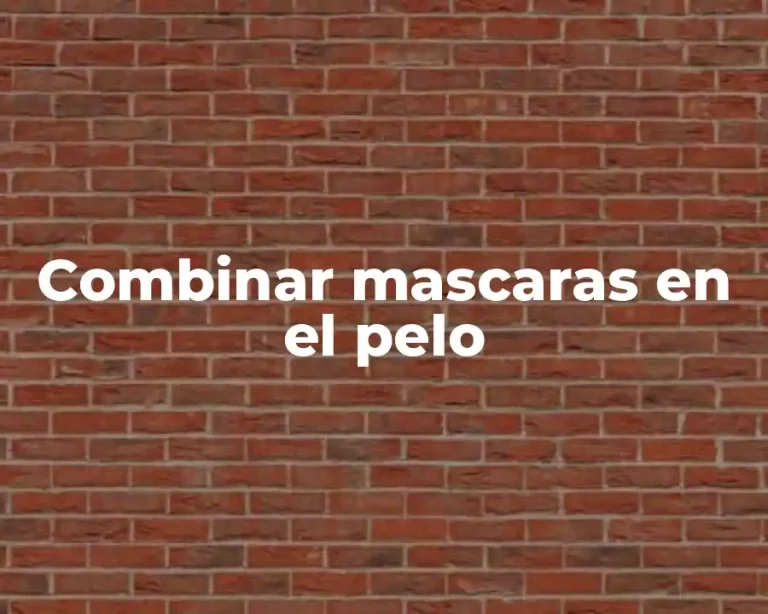 Combinar mascaras en el pelo