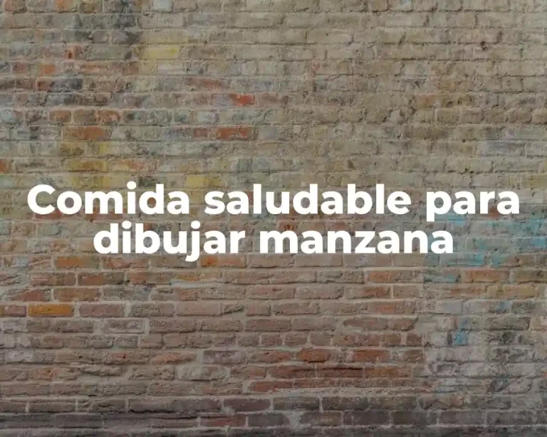 Comida saludable para dibujar manzana