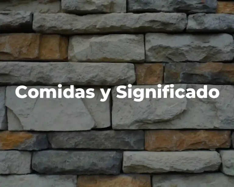 Comidas y Significado