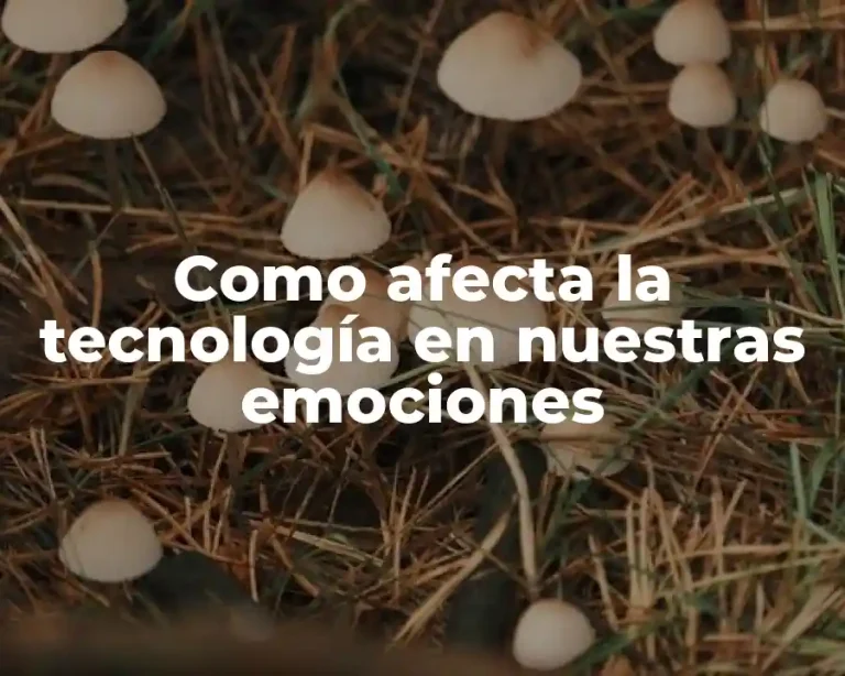Como afecta la tecnología en nuestras emociones