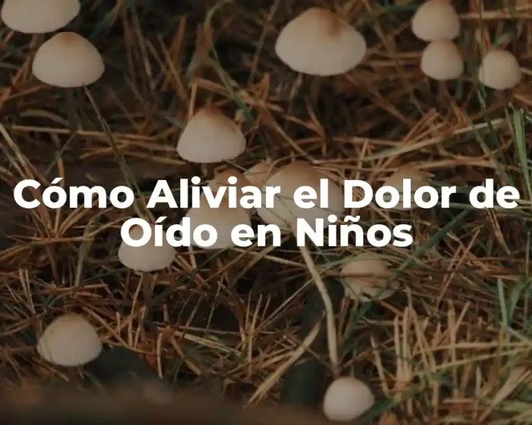 Cómo Aliviar el Dolor de Oído en Niños