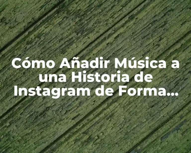 Cómo Añadir Música a una Historia de Instagram de Forma Fácil y Gratuita