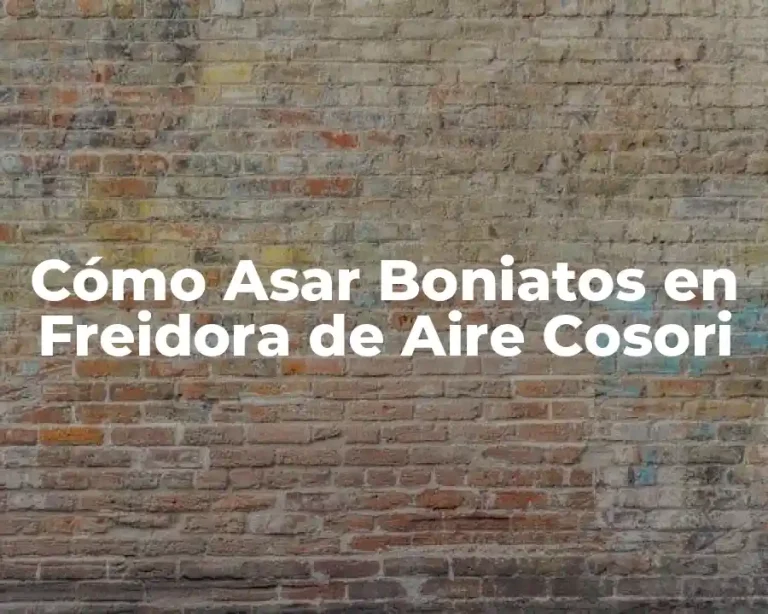 Cómo Asar Boniatos en Freidora de Aire Cosori