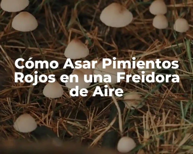 Cómo Asar Pimientos Rojos en una Freidora de Aire