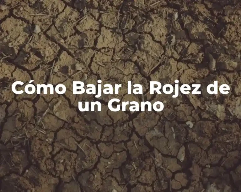 Cómo Bajar la Rojez de un Grano