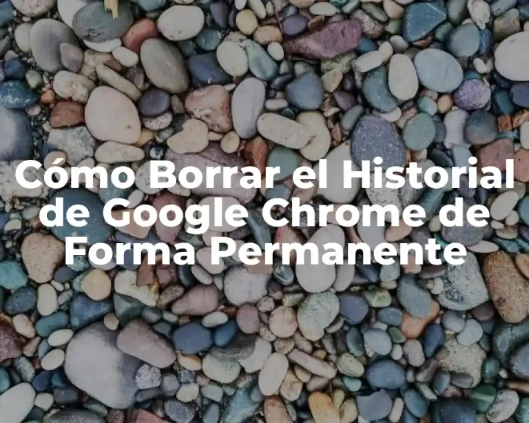 Cómo Borrar el Historial de Google Chrome de Forma Permanente