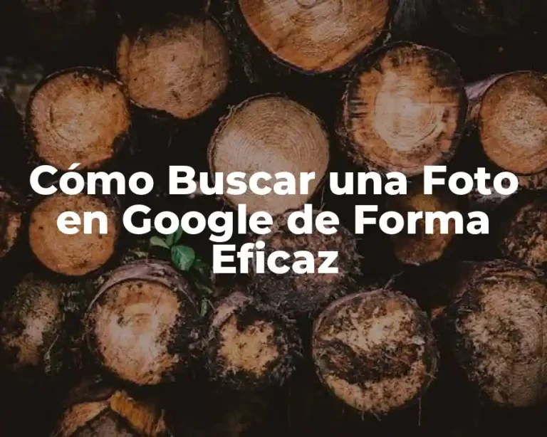 Cómo Buscar una Foto en Google de Forma Eficaz