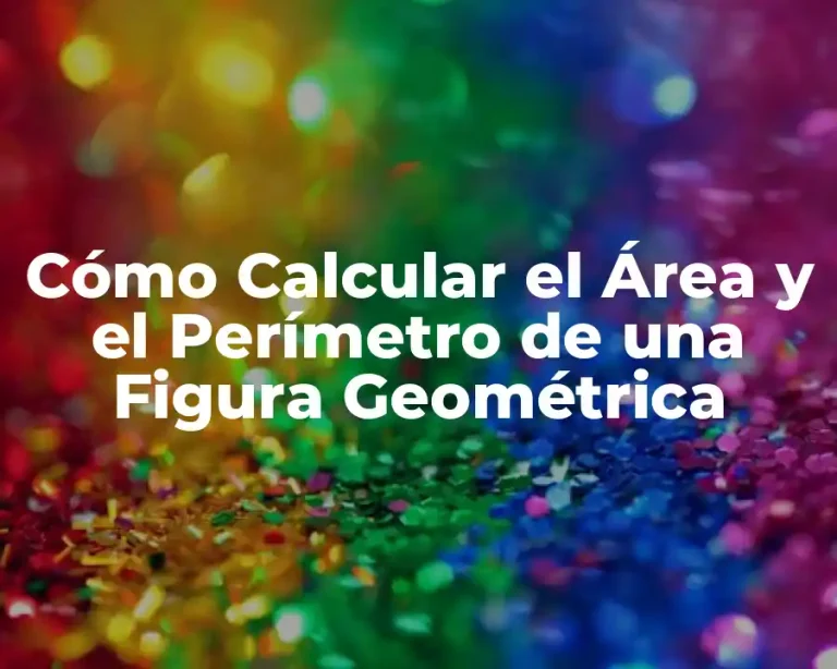 Cómo Calcular el Área y el Perímetro de una Figura Geométrica