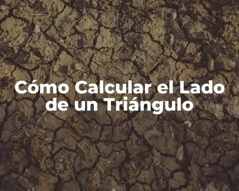 Cómo Calcular el Lado de un Triángulo