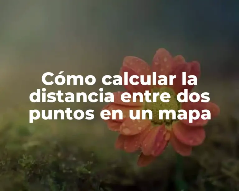 Cómo calcular la distancia entre dos puntos en un mapa