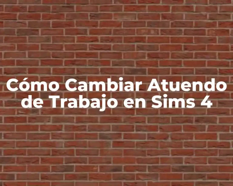 Cómo Cambiar Atuendo de Trabajo en Sims 4