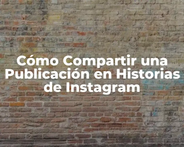 Cómo Compartir una Publicación en Historias de Instagram