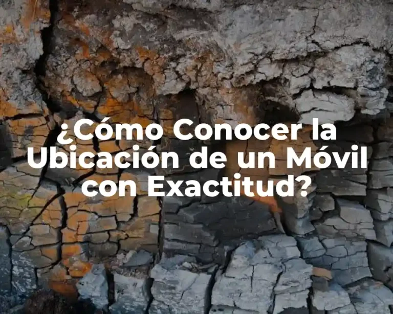 ¿Cómo Conocer la Ubicación de un Móvil con Exactitud?