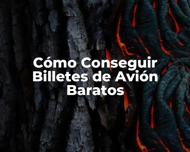 Cómo Conseguir Billetes de Avión Baratos