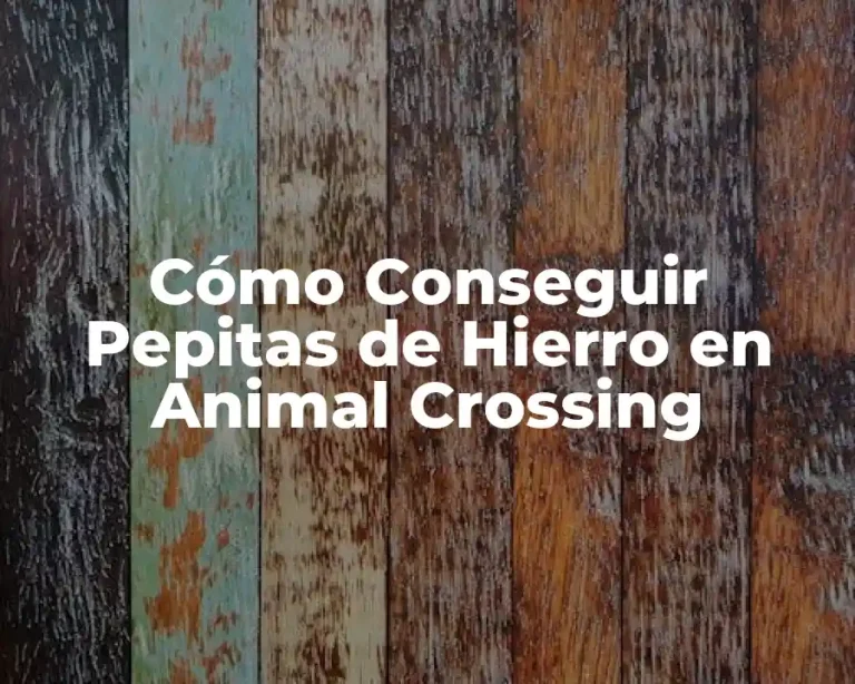 Cómo Conseguir Pepitas de Hierro en Animal Crossing