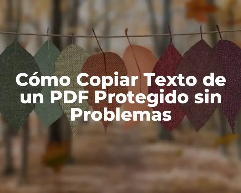 Cómo Copiar Texto de un PDF Protegido sin Problemas