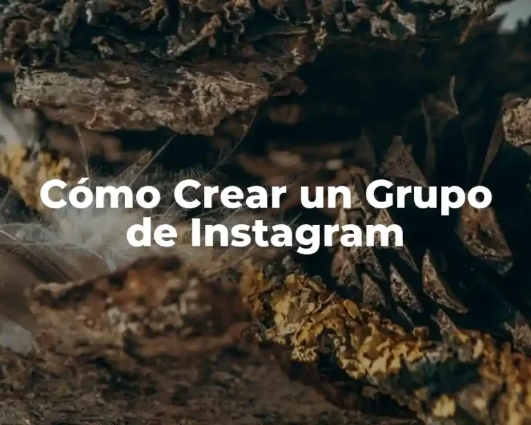 Cómo Crear un Grupo de Instagram