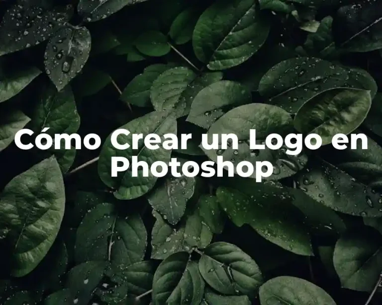 Cómo Crear un Logo en Photoshop
