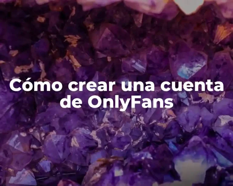 Cómo crear una cuenta de OnlyFans