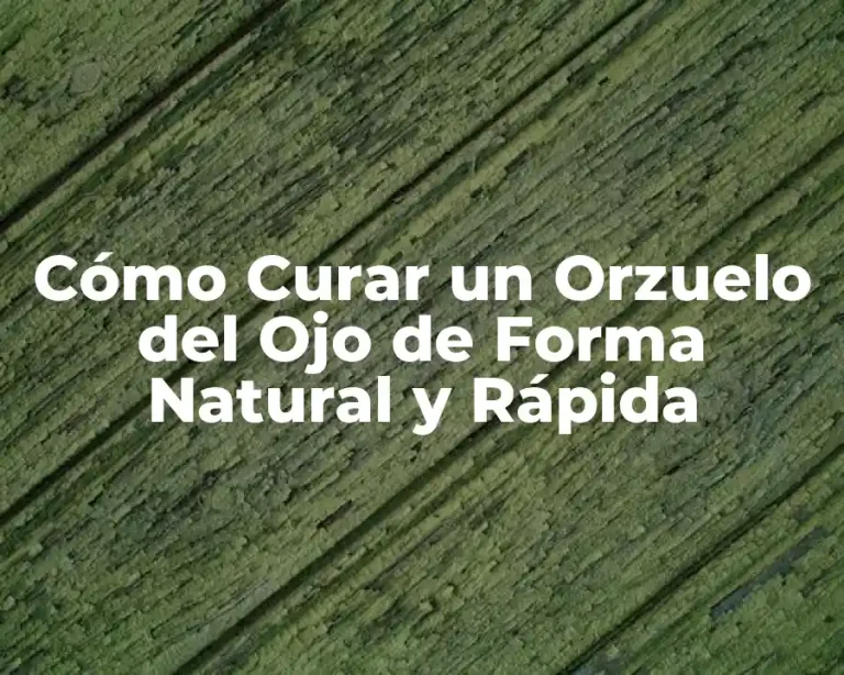 Cómo Curar un Orzuelo del Ojo de Forma Natural y Rápida