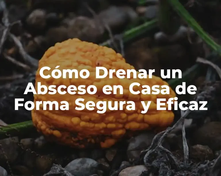 Cómo Drenar un Absceso en Casa de Forma Segura y Eficaz