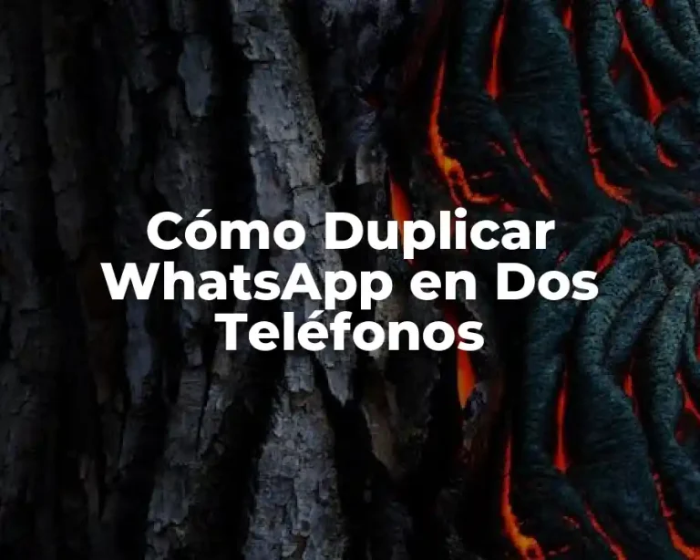 Cómo Duplicar WhatsApp en Dos Teléfonos