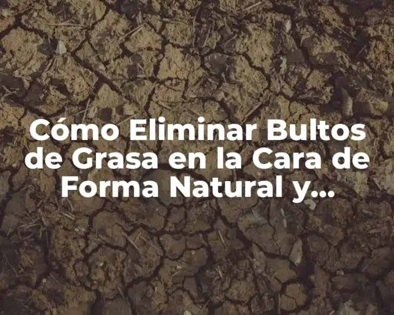 Cómo Eliminar Bultos de Grasa en la Cara de Forma Natural y Efectiva