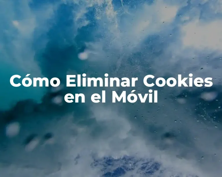 Cómo Eliminar Cookies en el Móvil