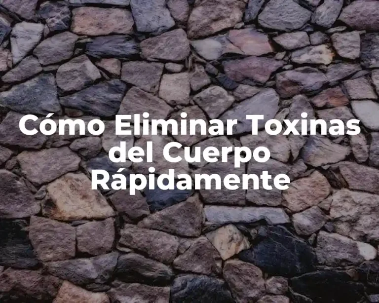 Cómo Eliminar Toxinas del Cuerpo Rápidamente