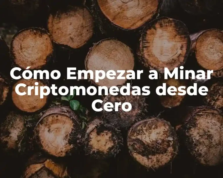 Cómo Empezar a Minar Criptomonedas desde Cero