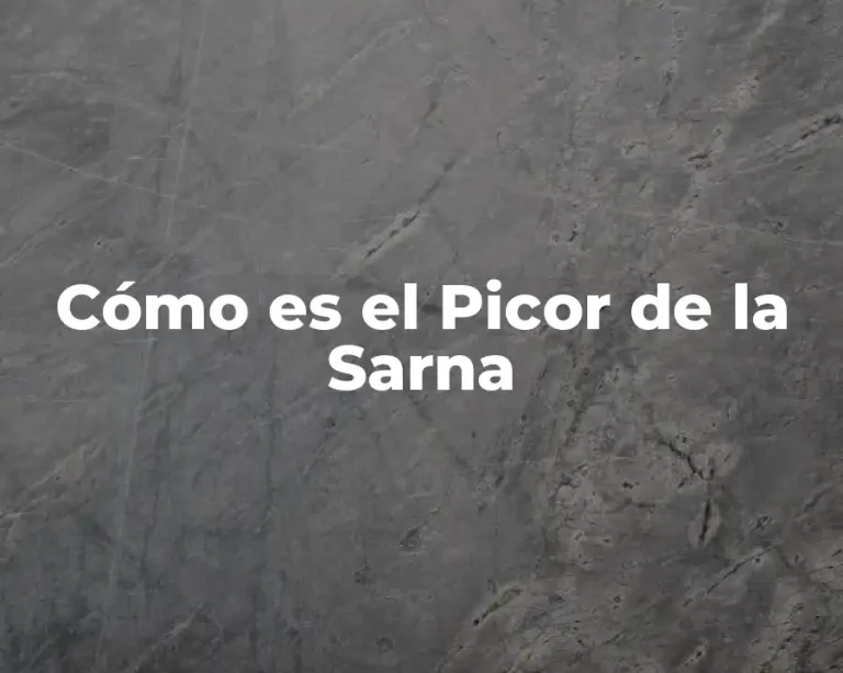 Cómo es el Picor de la Sarna