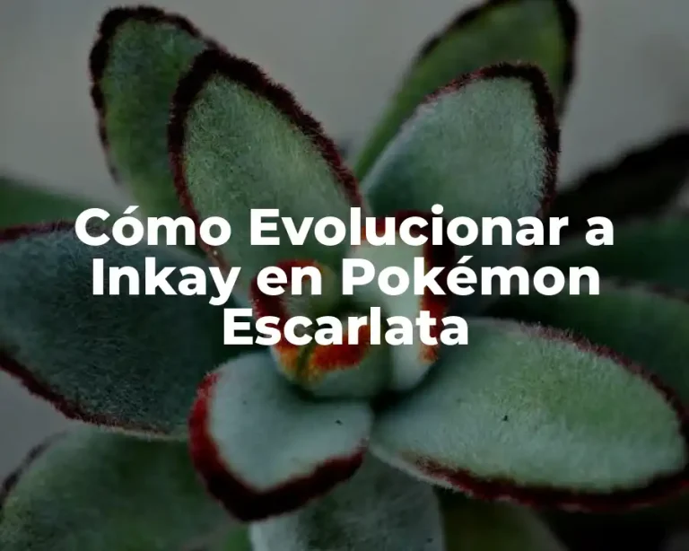 Cómo Evolucionar a Inkay en Pokémon Escarlata