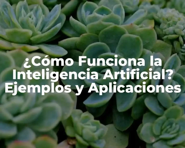 ¿Cómo Funciona la Inteligencia Artificial? Ejemplos y Aplicaciones